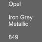 Preview: Opel, Iron Grey Metallic, 849.